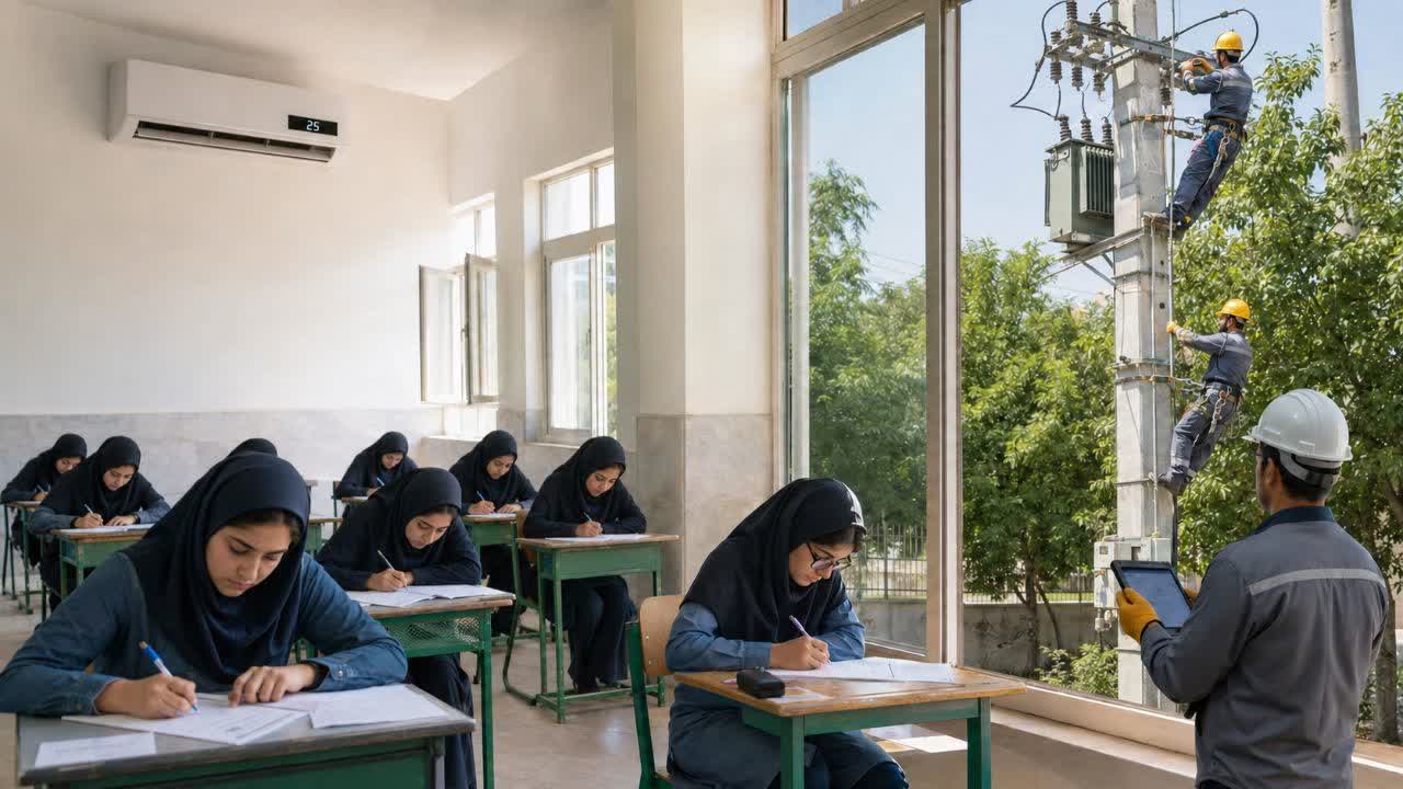 آمادهباش توزیع برق سمنان برای تأمین برق مطمئن و ایمن مراکز برگزاری کنکور سراسری 1 photo29272317338